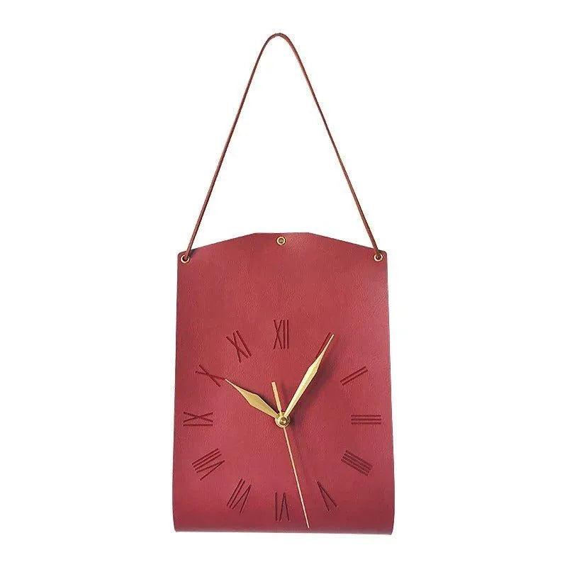 Modern Handbag Shape Wall Decor Clock │ Unique Shoulder Bag Decorative Clock - Besontique Home