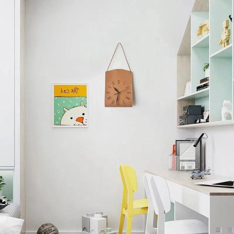 Modern Handbag Shape Wall Decor Clock │ Unique Shoulder Bag Decorative Clock - Besontique Home