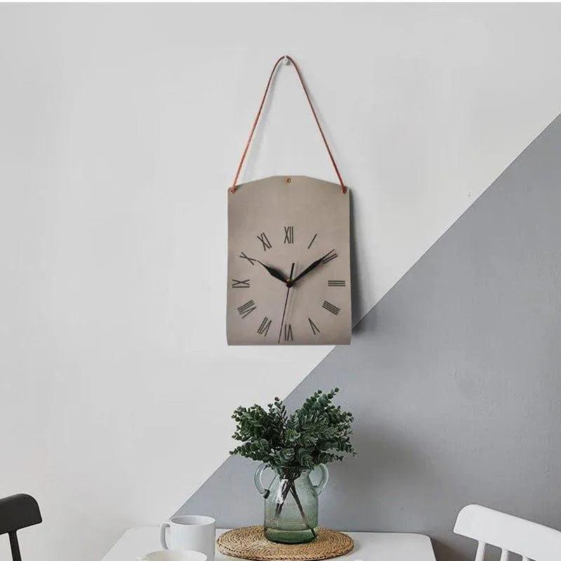 Modern Handbag Shape Wall Decor Clock │ Unique Shoulder Bag Decorative Clock - Besontique Home