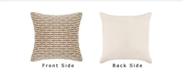 Modern Handmade Woven Cushion Cover │ Geometric Pattern Pillowcase │ For Bed Sofa Couch Living Room - Besontique Home