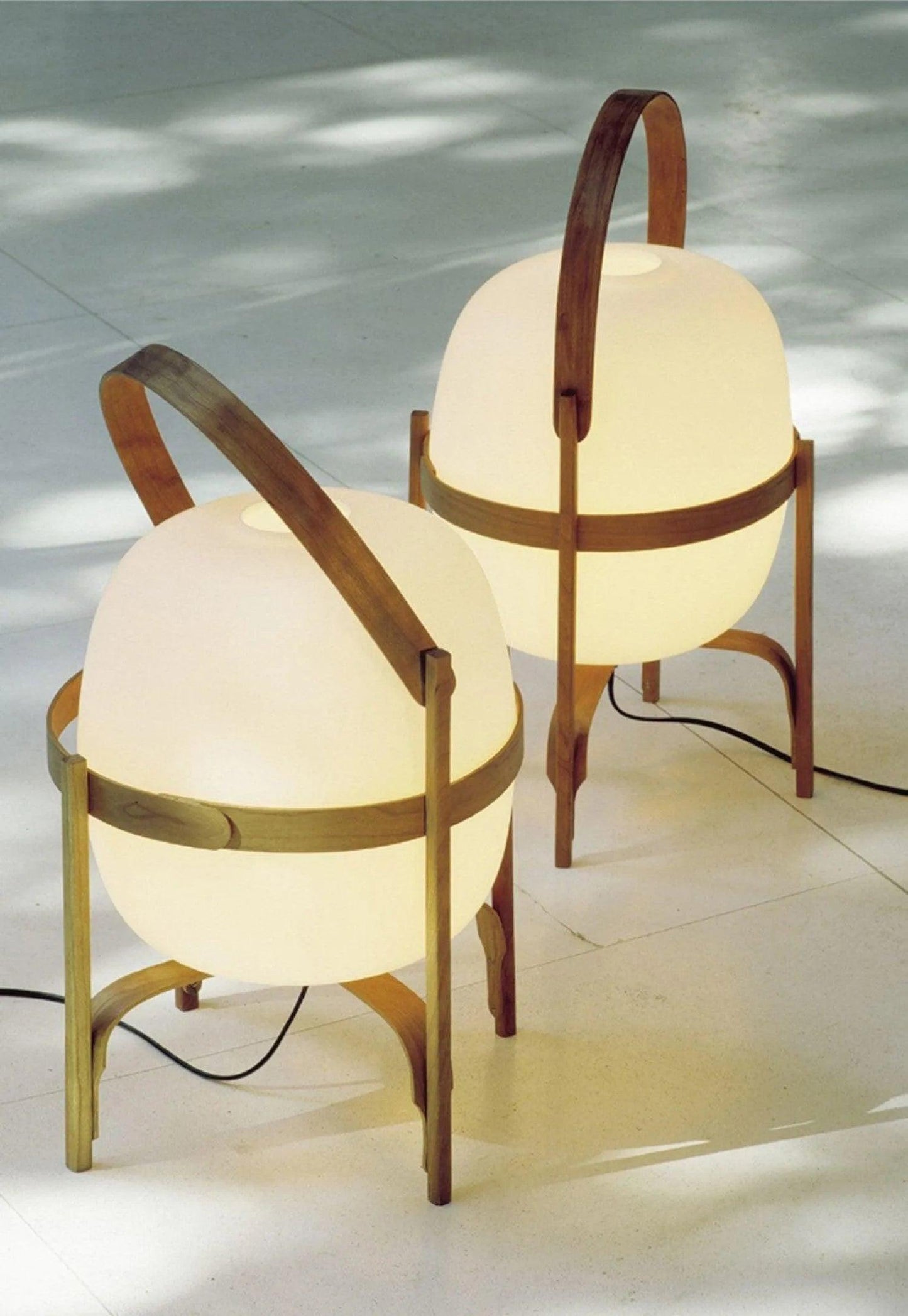 Modern Japandi Lantern Style Wooden Table Lamp - Besontique Home