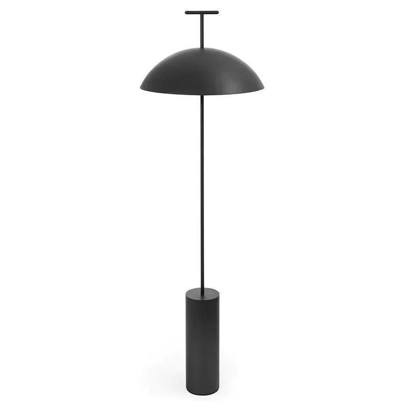Modern Minimal Metal Simple Floor Light (Black & Red)│ Nordic style Designer Mushroom standing Lamp - Besontique Home
