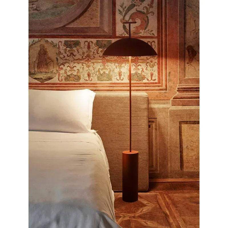 modern-minimal-metal-simple-floor-light-black-and-red-nordic-style-designer-mushroom-standing-lamp-besontique-home-92776 - Besontique Home