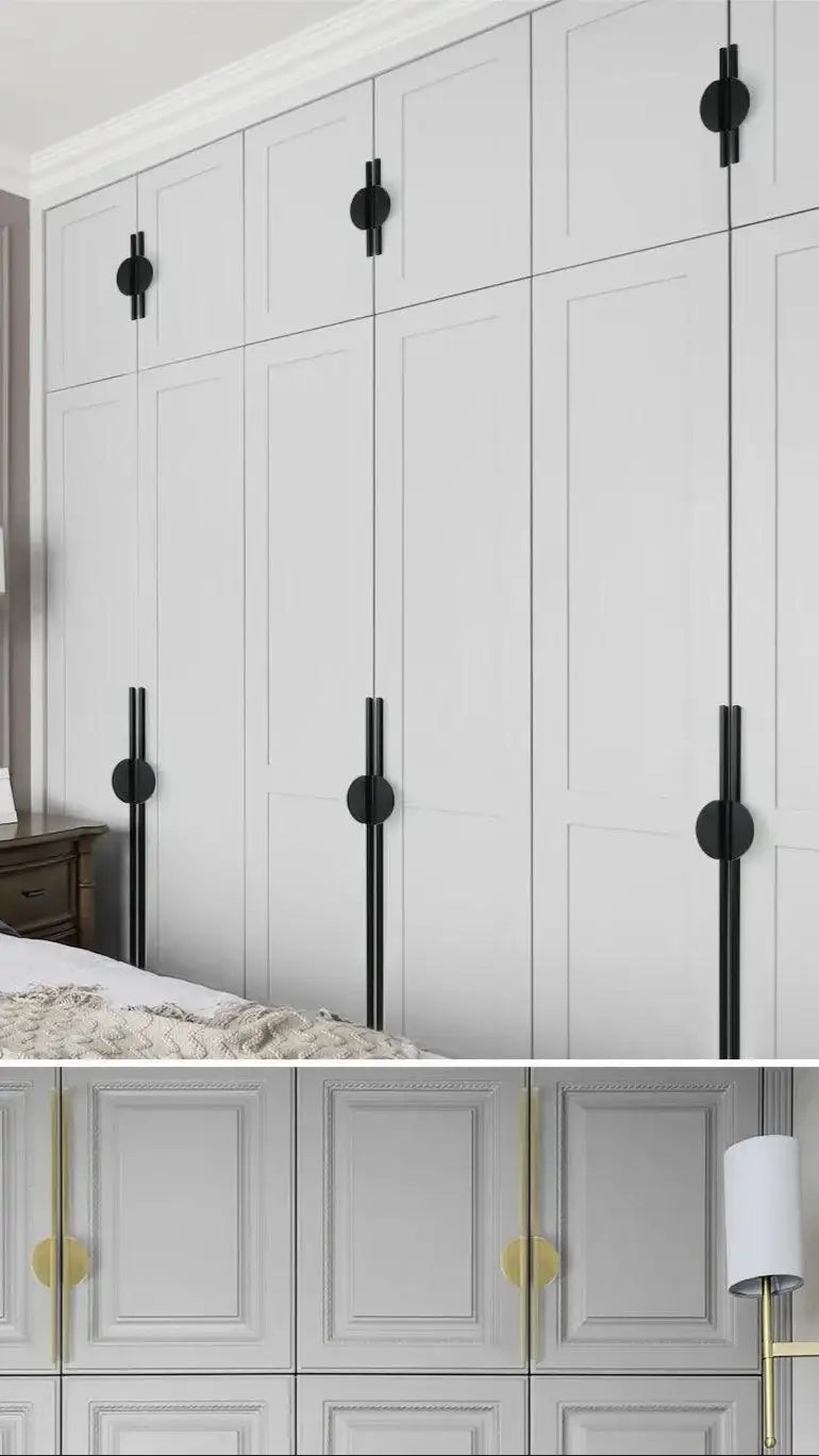 Modern Minimal Round Counter Furniture Door Knob │ Alloy Simple Kitchen Cabinet Drawer Handles - Besontique Home