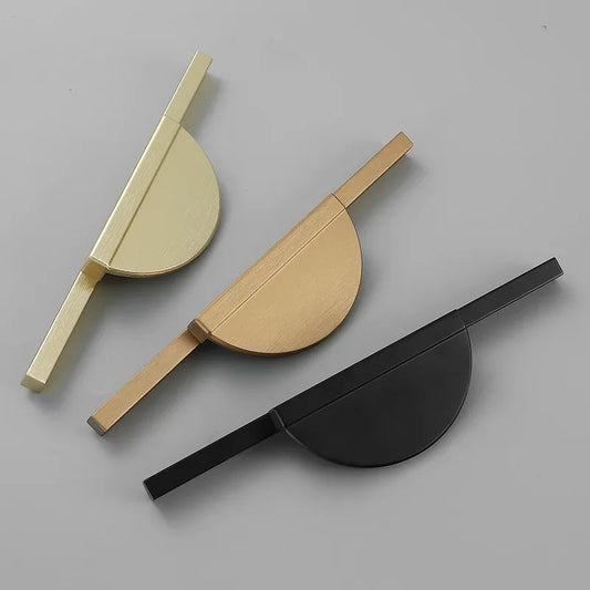 Modern Minimal Round Counter Furniture Door Knob │ Alloy Simple Kitchen Cabinet Drawer Handles - Besontique Home