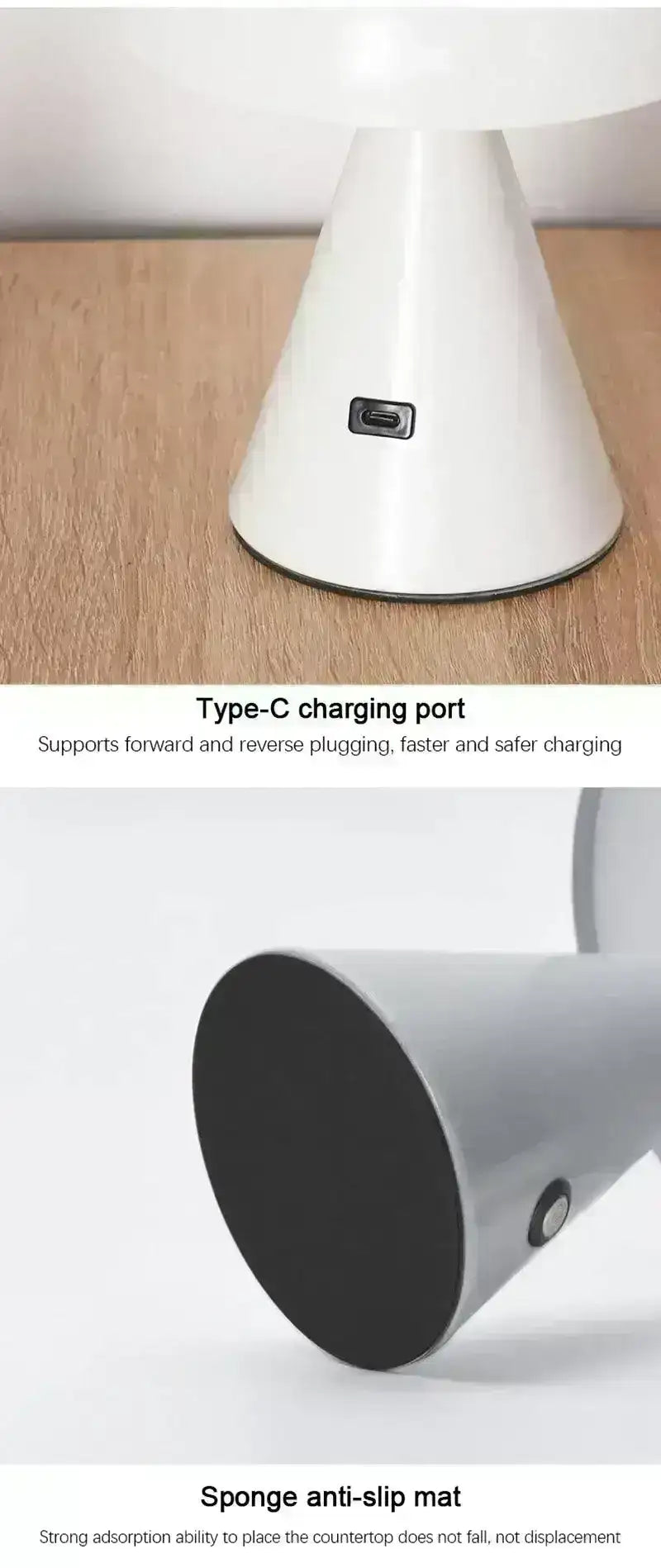 modern-mushroom-usb-wireless-chargable-table-lamp-led-light-besontique-home-59516 - Besontique Home