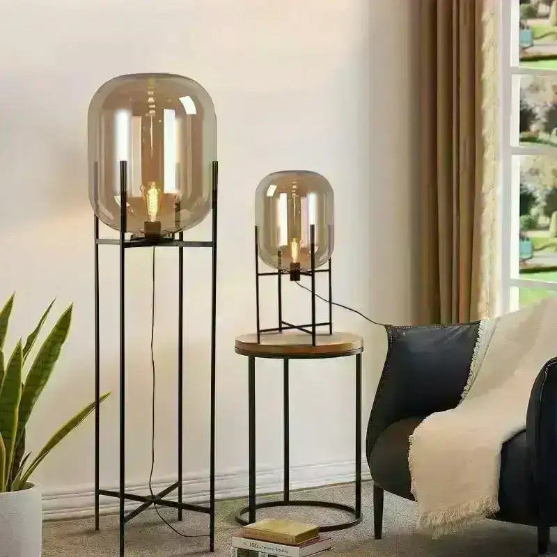 modern-nordic-clear-glass-floor-lamp-light-ambertransparentgrey-industrial-led-living-bedroom-decor-big-lighting-lamp-besontique-home-24140 - Besontique Home