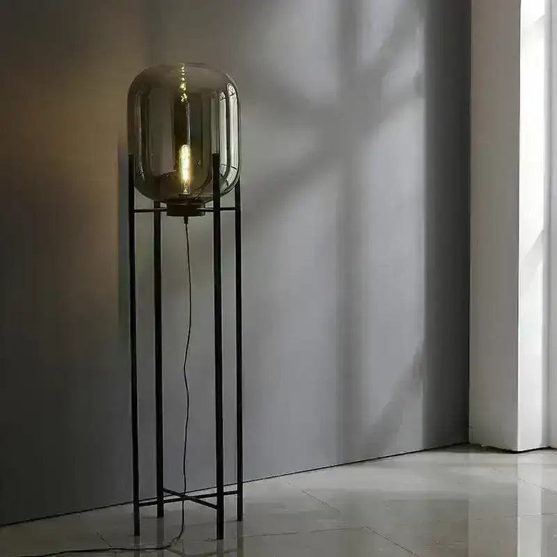 modern-nordic-clear-glass-floor-lamp-light-ambertransparentgrey-industrial-led-living-bedroom-decor-big-lighting-lamp-besontique-home-51750 - Besontique Home