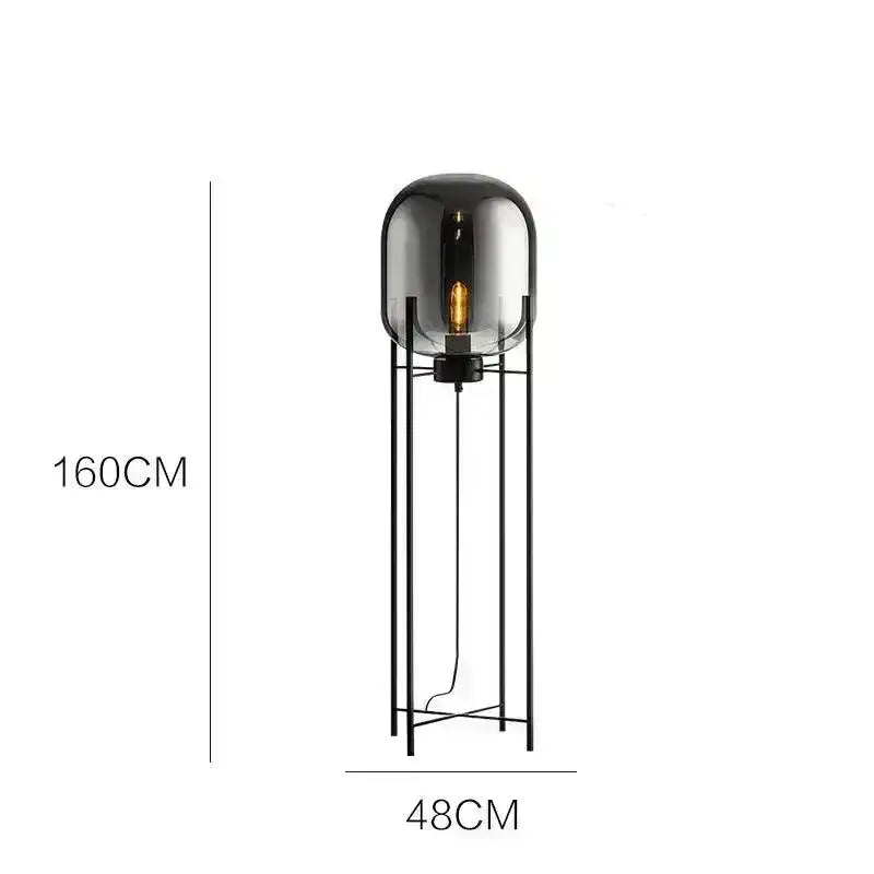 modern-nordic-clear-glass-floor-lamp-light-ambertransparentgrey-industrial-led-living-bedroom-decor-big-lighting-lamp-besontique-home-94903 - Besontique Home