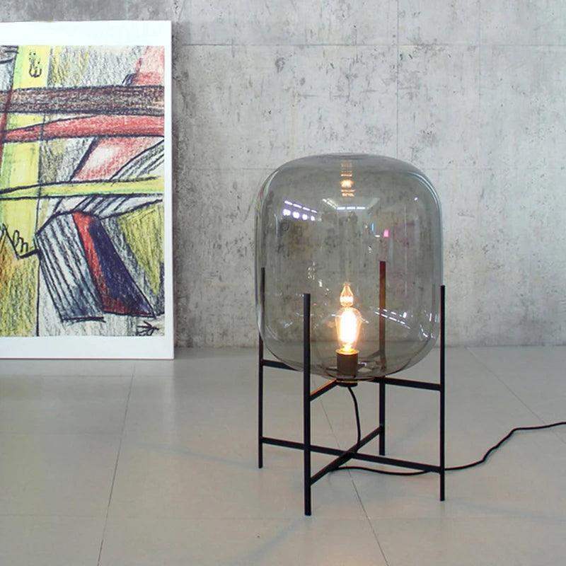 modern-nordic-clear-glass-table-lamp-light-ambertransparentgrey-industrial-led-living-bedroom-decor-lighting-desk-lamp-besontique-home-32334 - Besontique Home