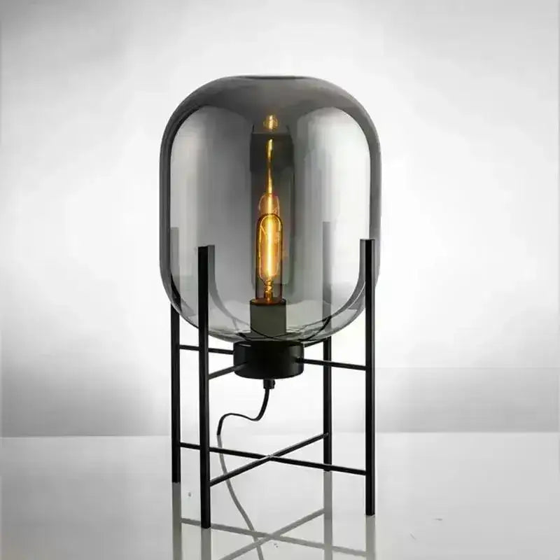 modern-nordic-clear-glass-table-lamp-light-ambertransparentgrey-industrial-led-living-bedroom-decor-lighting-desk-lamp-besontique-home-54081 - Besontique Home
