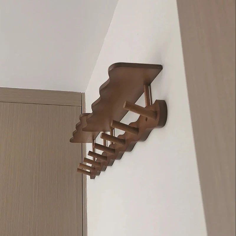 Modern Nordic Entrance Wall Mounted Coat Rack with Shelf - Besontique Home