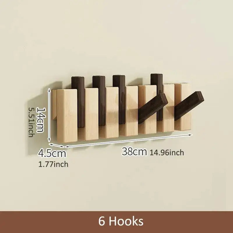 modern-nordic-foldable-wall-hanging-hooks-hanger-rack-for-clothes-bags-coat-entrance-door-home-decoration-besontique-home-42587 - Besontique Home