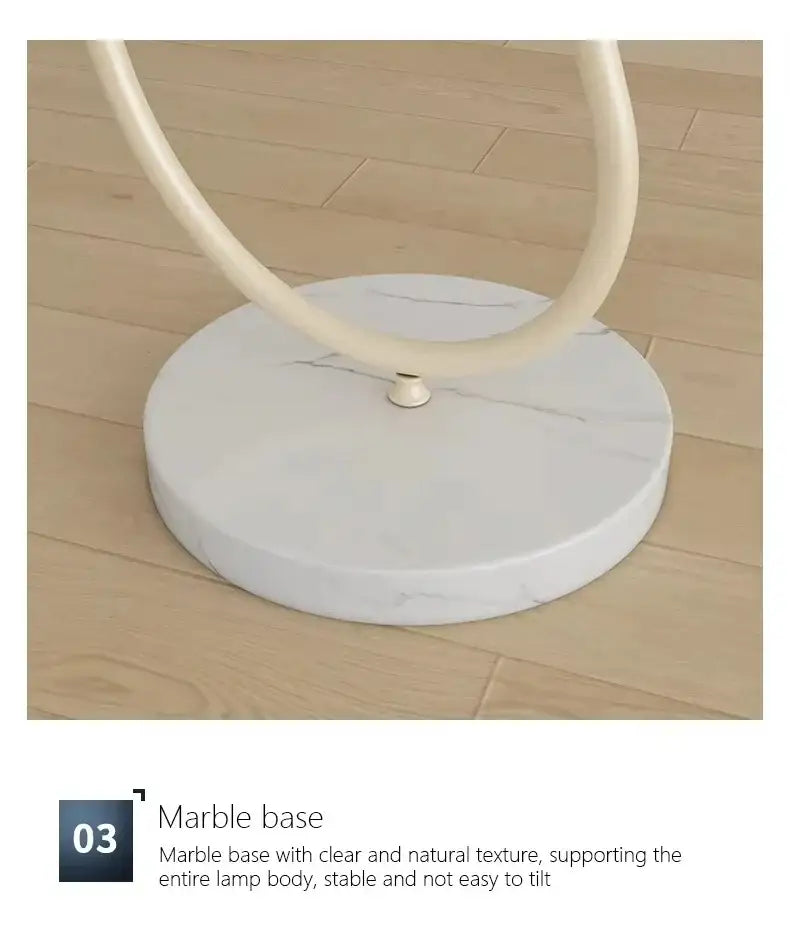 Modern Nordic Style Floor Lamp with Table │ Modern Vintage Japandi Home Standing Light Furniture - Besontique Home