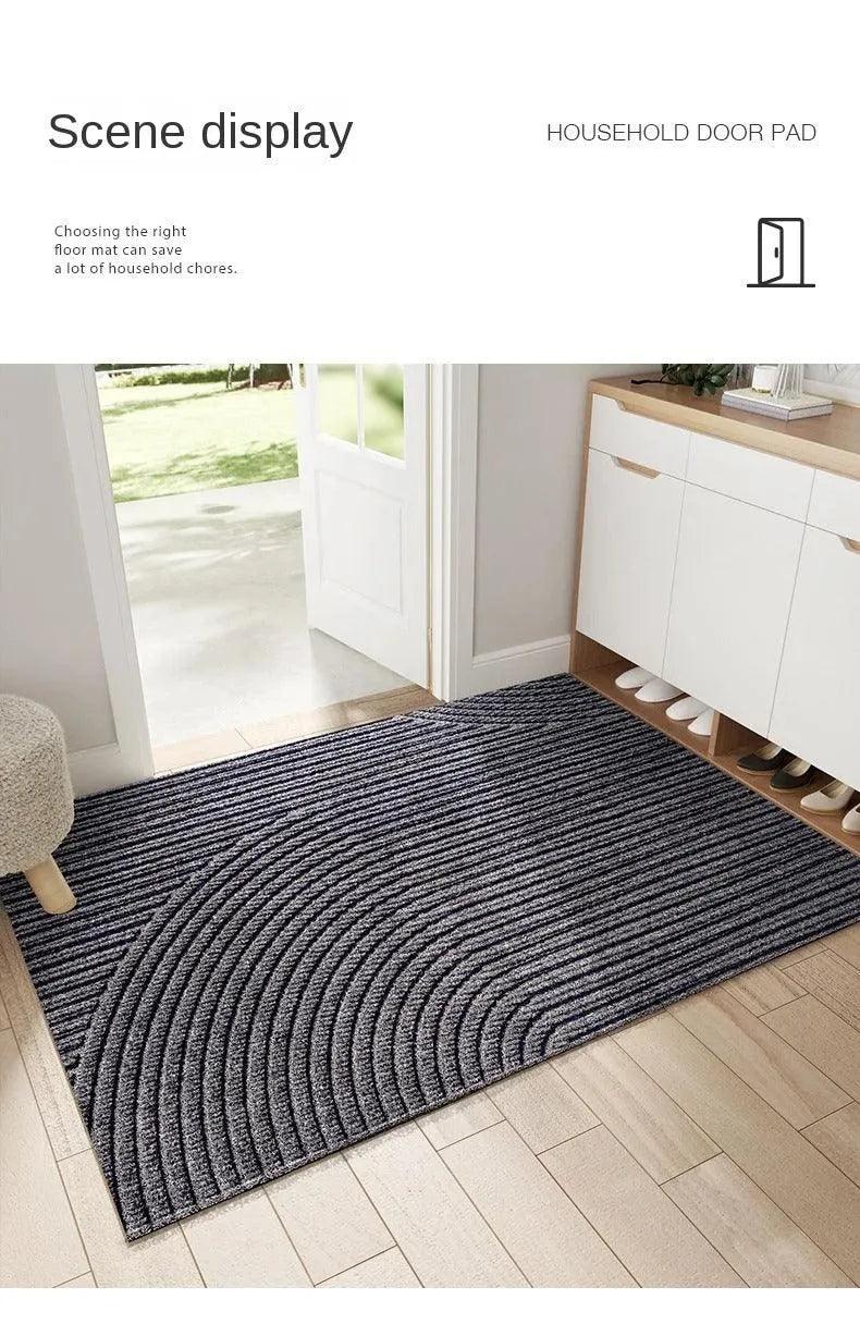 Modern Nordic Stylish PVC Door Mat │ Anti-slip Entrance Floor Rug Mat │ Sand-removing Footpad - Besontique Home