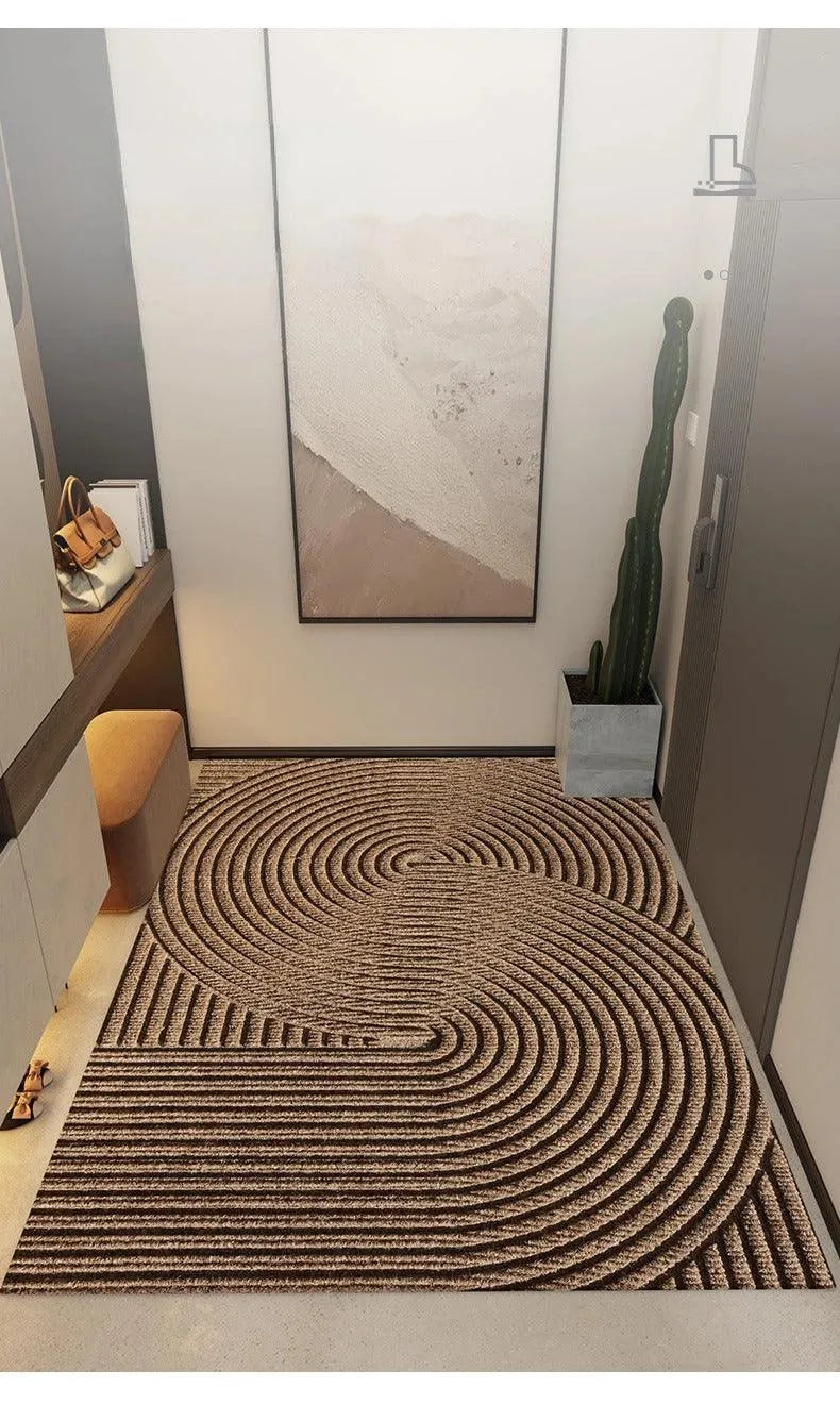 Modern Nordic Stylish PVC Door Mat │ Anti-slip Entrance Floor Rug Mat │ Sand-removing Footpad - Besontique Home