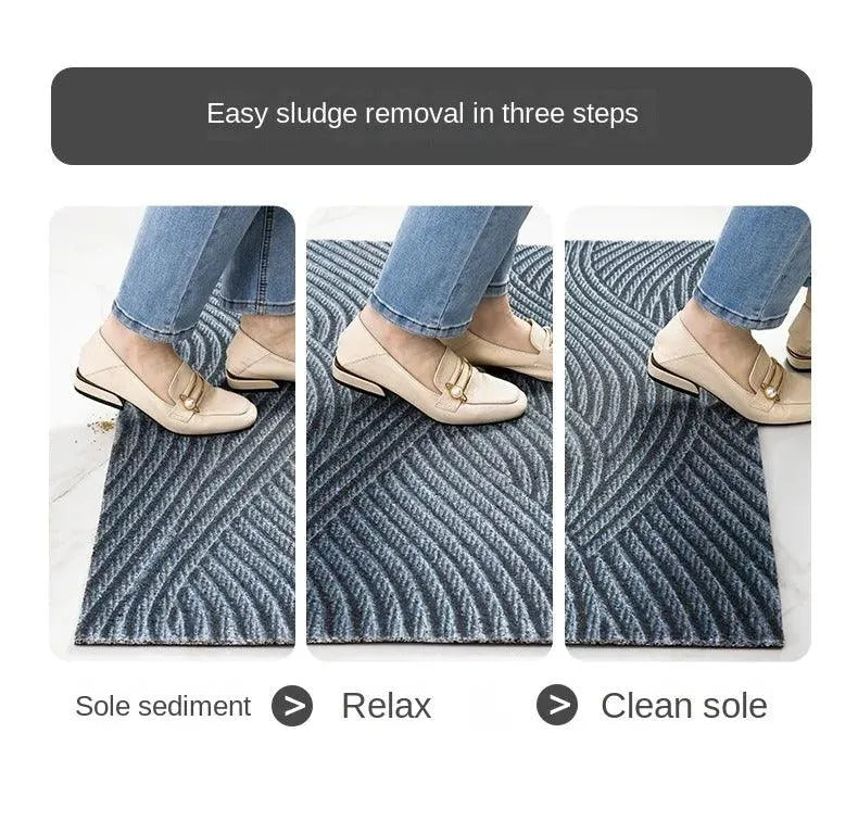 Modern Nordic Stylish PVC Door Mat │ Anti-slip Entrance Floor Rug Mat │ Sand-removing Footpad - Besontique Home