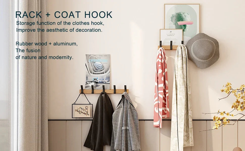 Modern Nordic Wall Mounted Coat Rack - Besontique Home