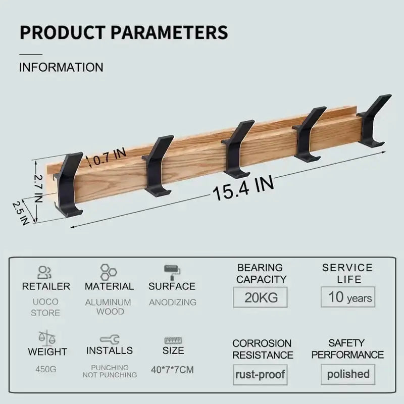modern-nordic-wall-mounted-coat-rack-besontique-home-68633 - Besontique Home