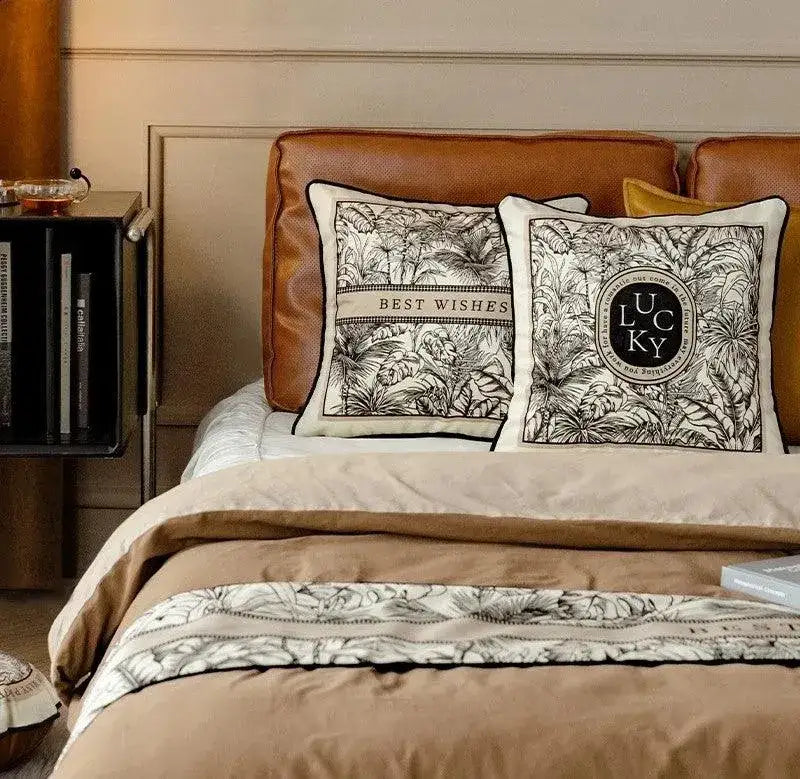 modern-retro-black-white-velvet-cushion-cover-besontique-home-86039 - Besontique Home