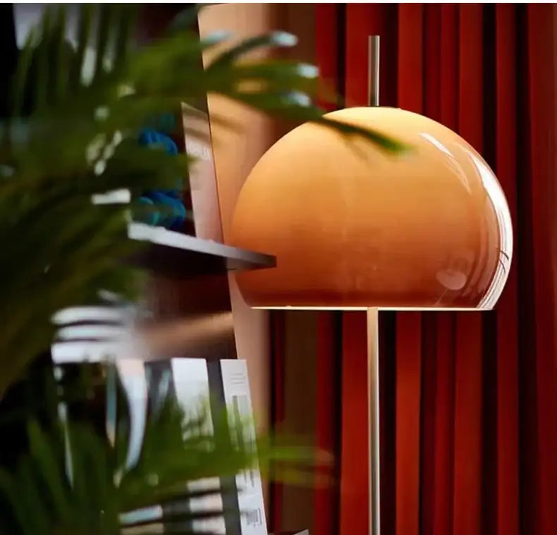 modern-retro-gradient-orange-glass-floor-lamp-metal-standing-light-besontique-home-3 - Besontique Home