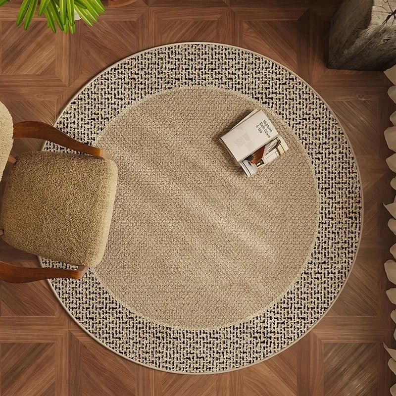 Modern Retro Style Round Non-slip Floor Mat Rug Carpet - Besontique Home