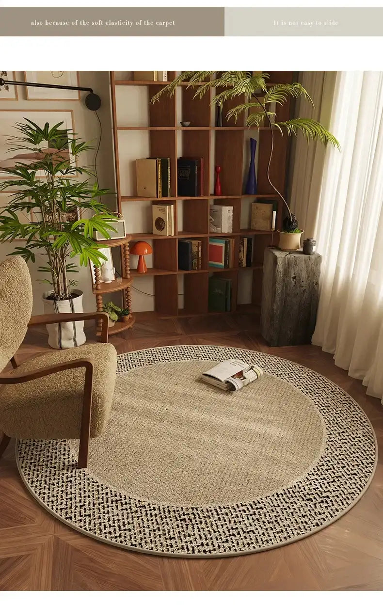 modern-retro-style-round-non-slip-floor-mat-rug-carpet-besontique-home-94447 - Besontique Home