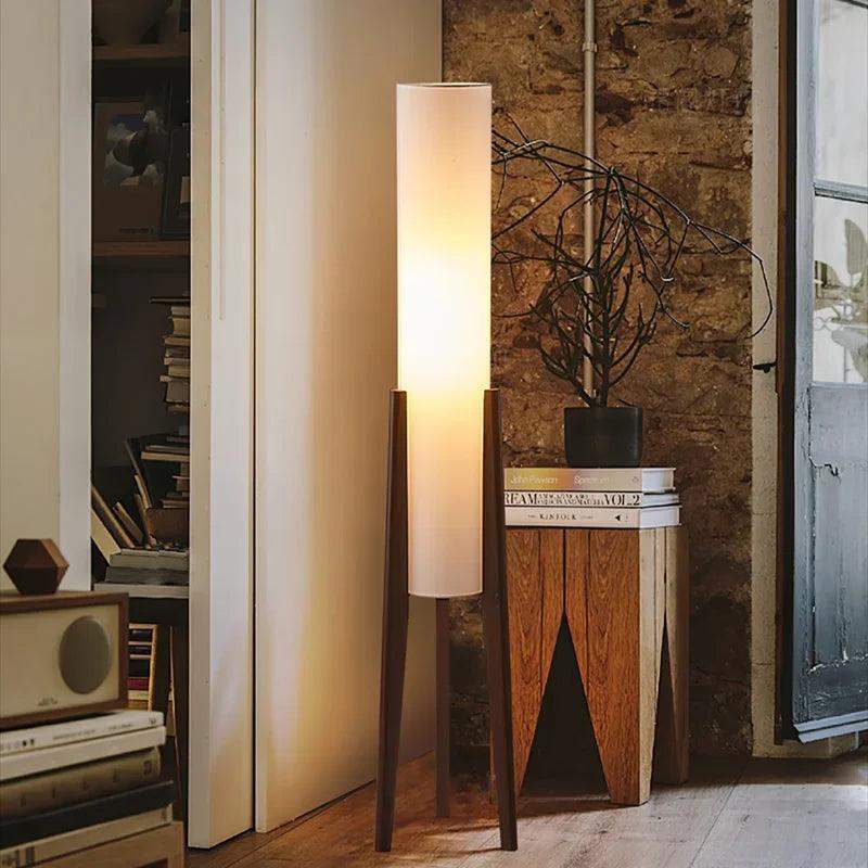 modern-retro-wood-fabric-tripod-floor-lamp-scandinavian-art-led-home-mood-tall-stand-light-besontique-home-83924 - Besontique Home