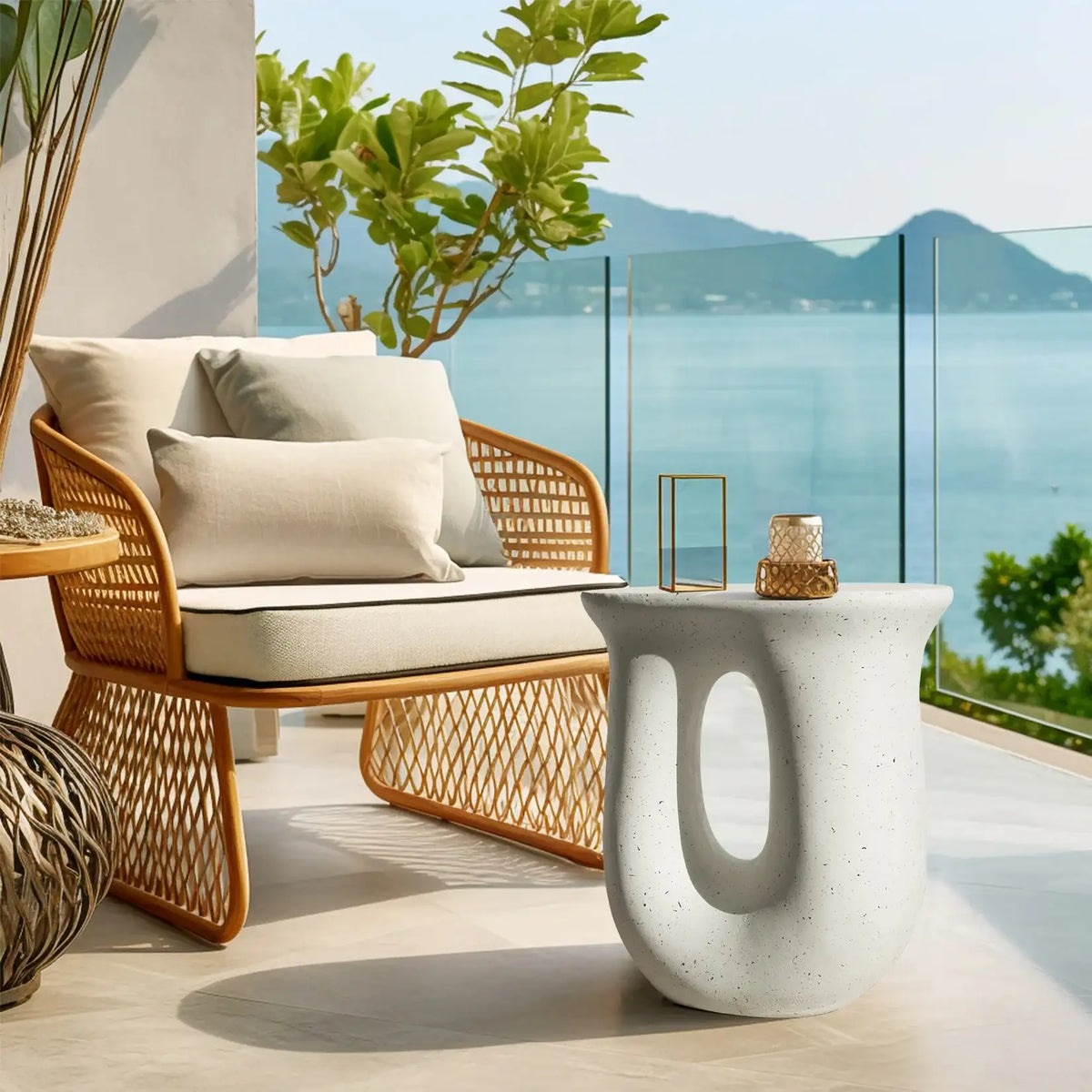 modern-style-geometric-side-coffee-table-pedestal-lightweight-concrete-nightstand-table-furniture-besontique-home-25750 - Besontique Home
