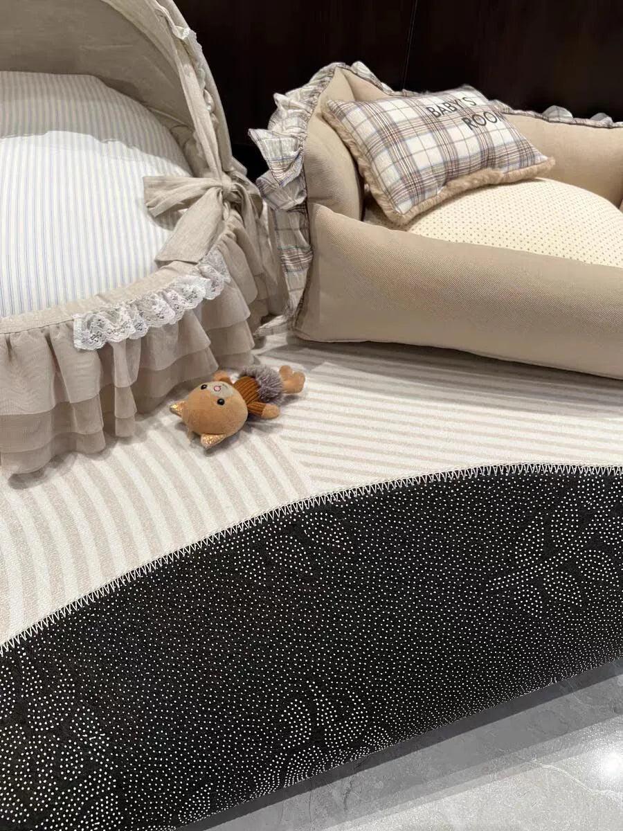 Modern Style Round Decorative Rug │ Neutral Tone Large Plush Carpet │ Minimal Simple Lounge Floor Mat - Besontique Home