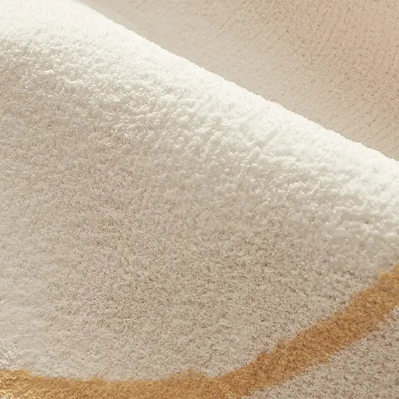 modern-style-round-decorative-rug-neutral-tone-large-plush-carpet-minimal-simple-lounge-floor-mat-besontique-home-98212 - Besontique Home