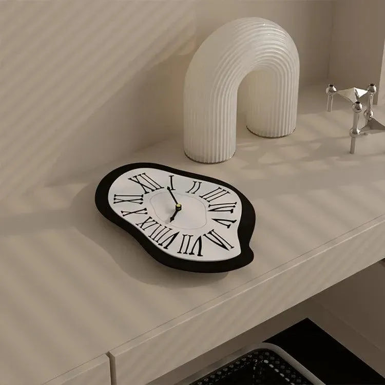 Modern Surrealist Wall Decor Clock │ Salvador Garden Numeral Dali Roman Decorative Clock - Besontique Home