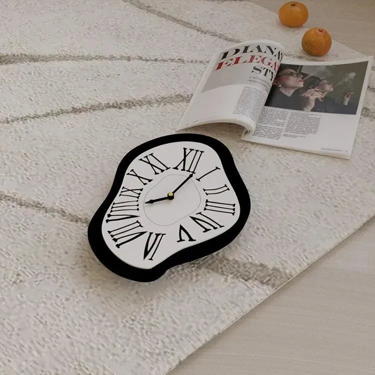 Modern Surrealist Wall Decor Clock │ Salvador Garden Numeral Dali Roman Decorative Clock - Besontique Home