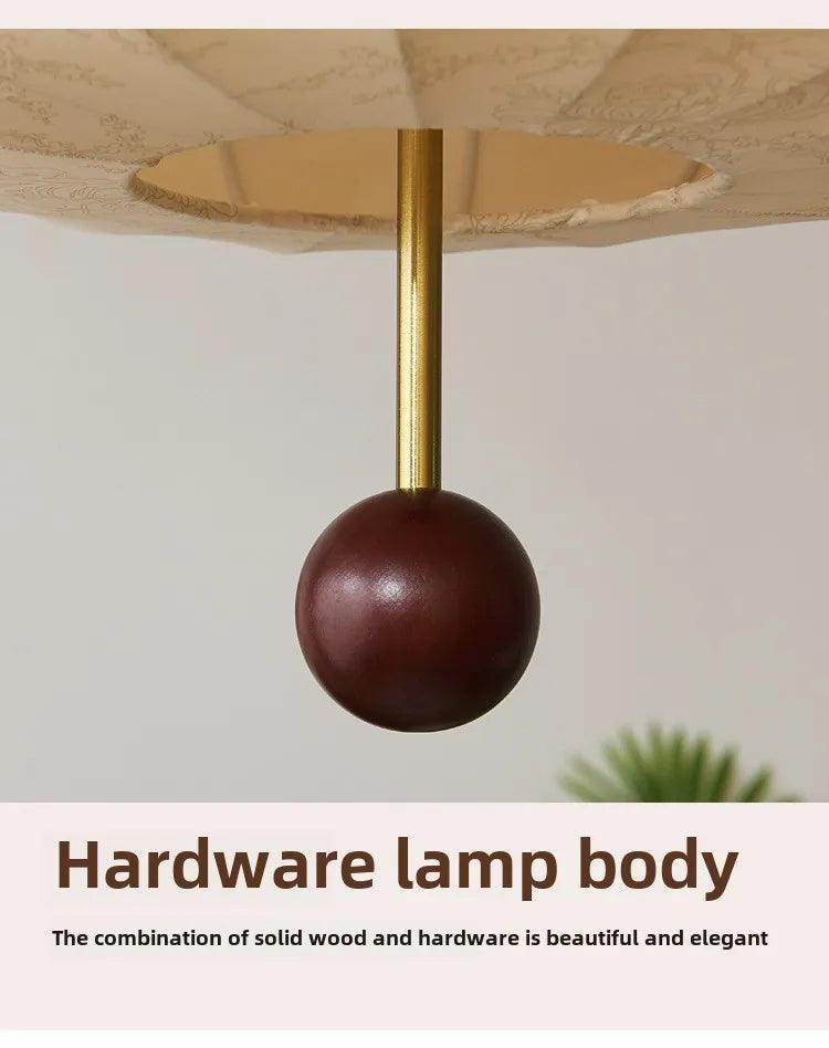 Modern Vintage Cloth Pendant Ceiling Light │ Japandi Retro Chandelier Hanging Lamp - Besontique Home