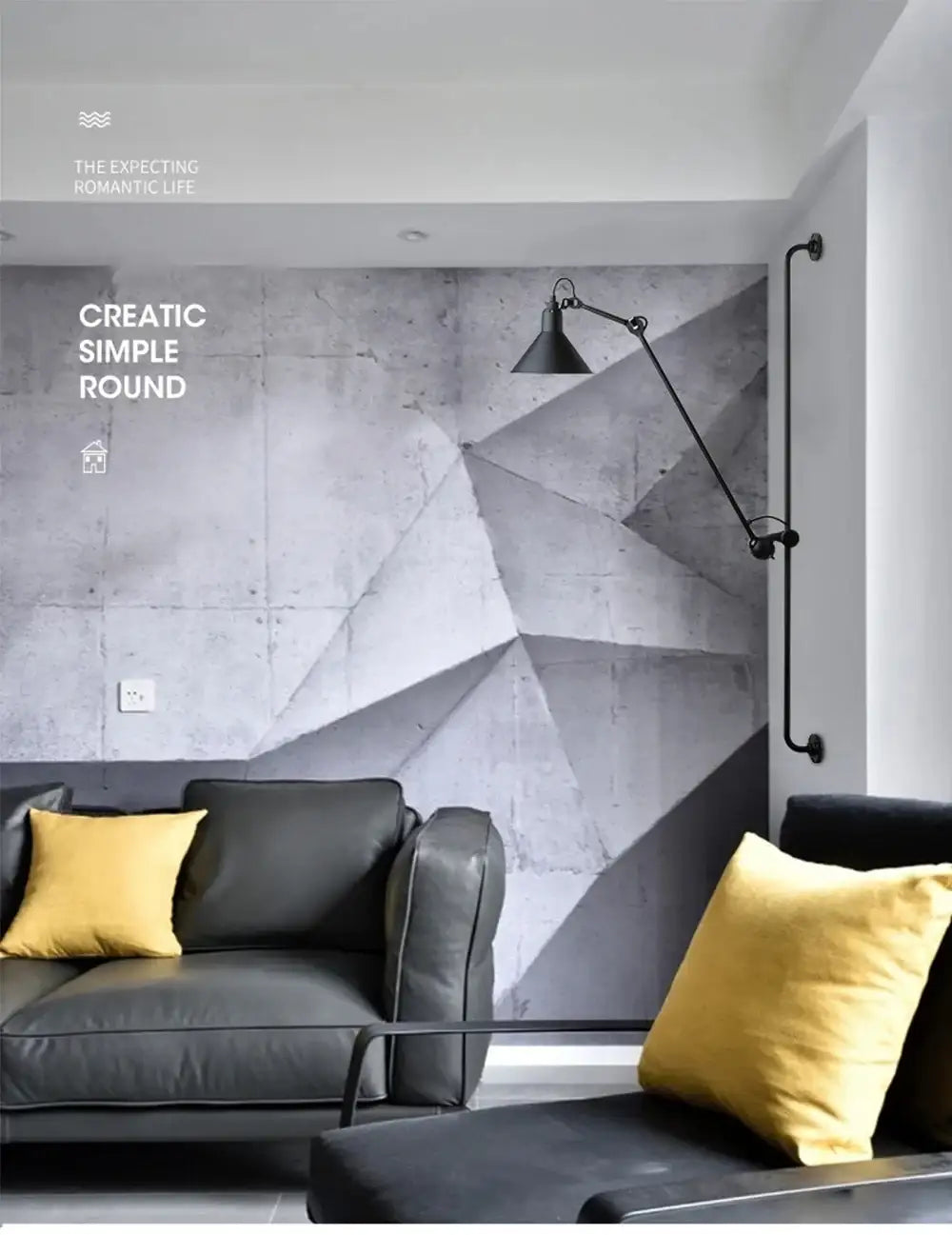 modern-vintage-swing-arm-wall-lamp-nordic-industrial-led-rotating-metal-hanging-light-besontique-home-60572 - Besontique Home