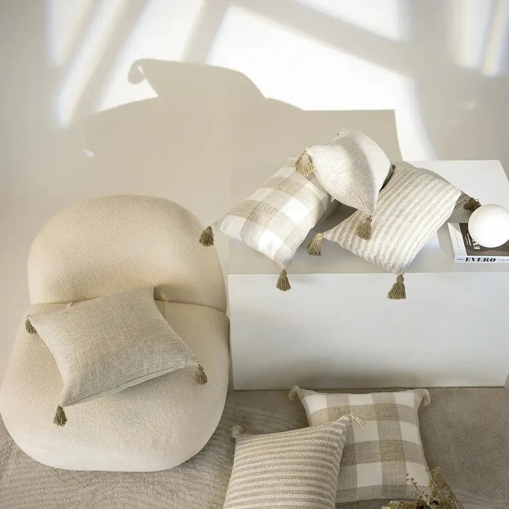 nordic-beige-khaki-plaid-striped-cushion-cover-minimal-home-throw-pillow-covers-besontique-home-85938 - Besontique Home