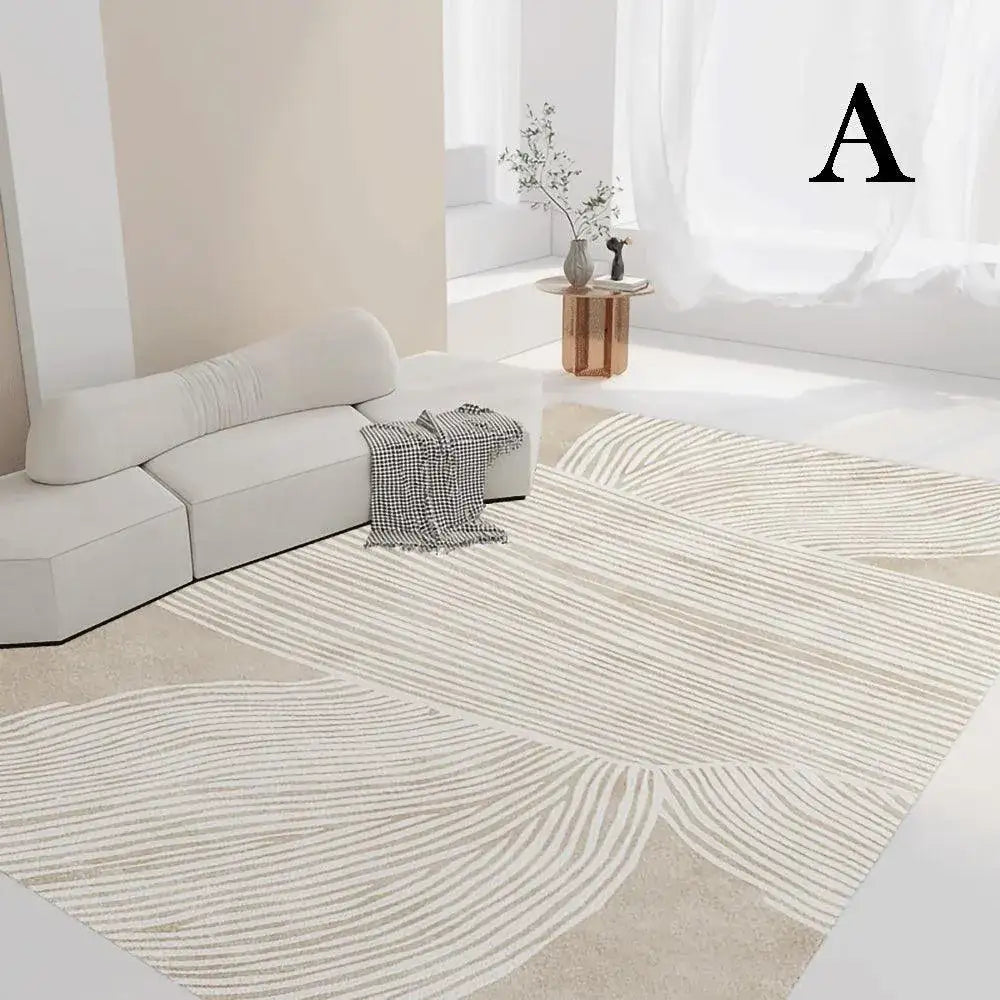 nordic-boho-beige-geometric-home-floor-carpet-minimal-line-decor-luxury-rug-besontique-home-80865 - Besontique Home