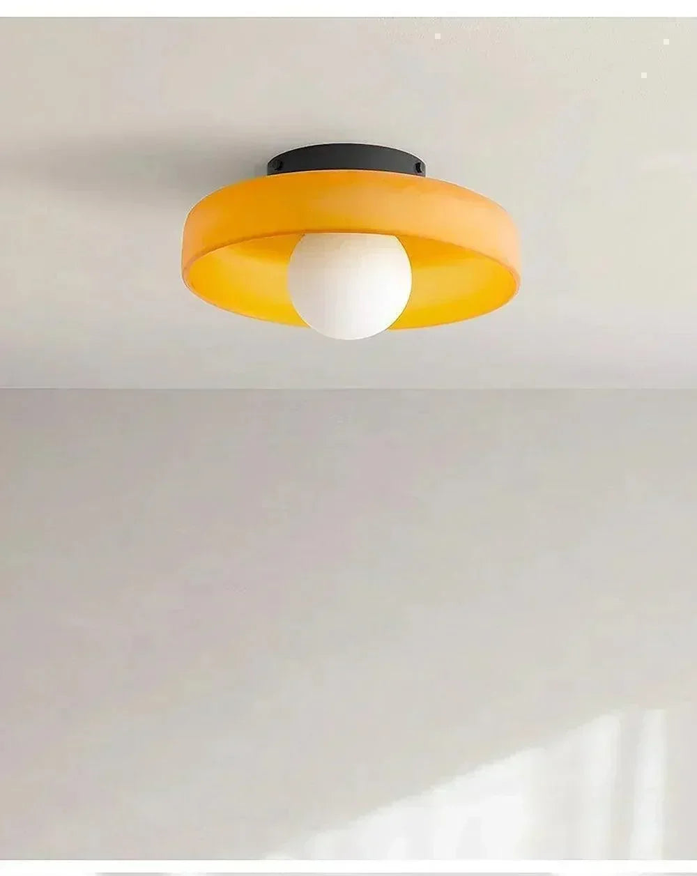 Nordic Color Vitnage Glass Ceiling Lamp │ Modern Minimal Entryway Hallway Hanging Light - Besontique Home