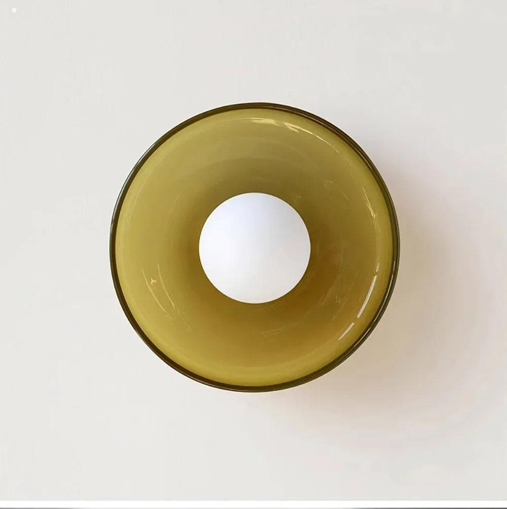 Nordic Color Vitnage Glass Ceiling Lamp │ Modern Minimal Entryway Hallway Hanging Light - Besontique Home