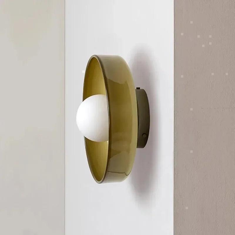 Nordic Color Vitnage Glass Ceiling Lamp │ Modern Minimal Entryway Hallway Hanging Light - Besontique Home