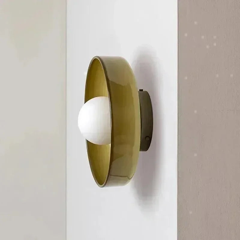 Nordic Color Vitnage Glass Ceiling Lamp │ Modern Minimal Entryway Hallway Hanging Light - Besontique Home