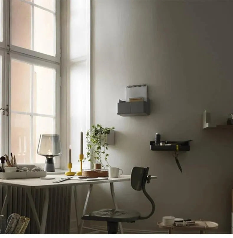 Nordic Glass Cement Table Lamp │ Modern Creative Concrete Desk Lighting in Living Room Bedroom - Besontique Home