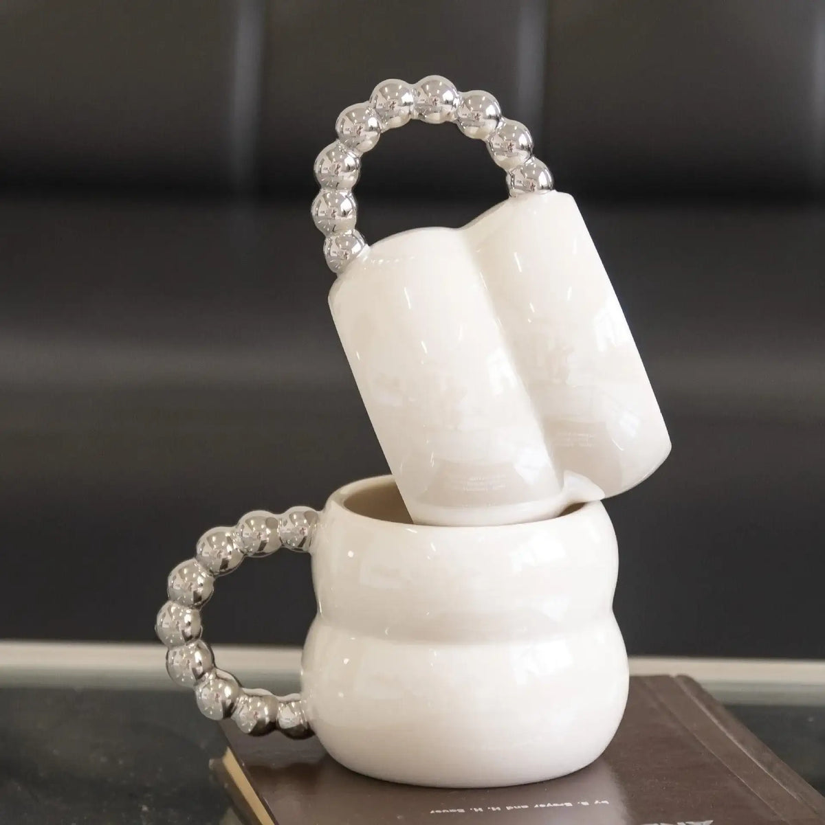 nordic-home-ceramic-coffee-mug-cup-beigebluewhite-handmade-art-milk-tea-cup-kitchenware-besontique-home-57736 - Besontique Home
