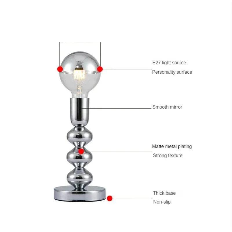 Nordic LED Metal Decorative Night Light │ Modern Vintage Minimal Desk Lamp for Bedroom Decor - Besontique Home