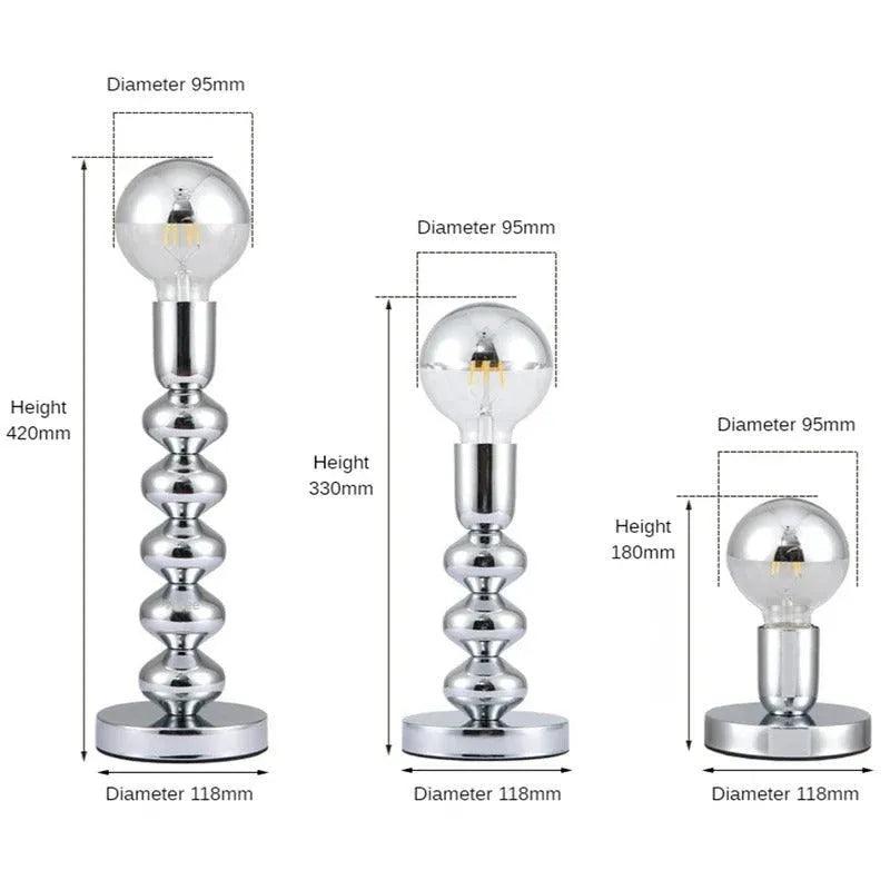 Nordic LED Metal Decorative Night Light │ Modern Vintage Minimal Desk Lamp for Bedroom Decor - Besontique Home