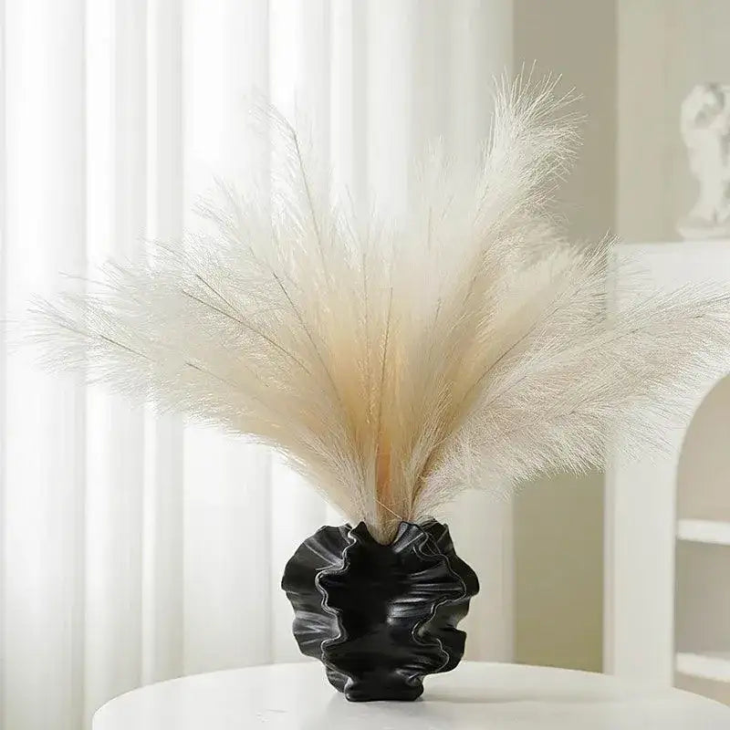 nordic-minimalist-art-coral-shape-vase-ceramic-flower-pampas-grass-pot-besontique-home-53958 - Besontique Home
