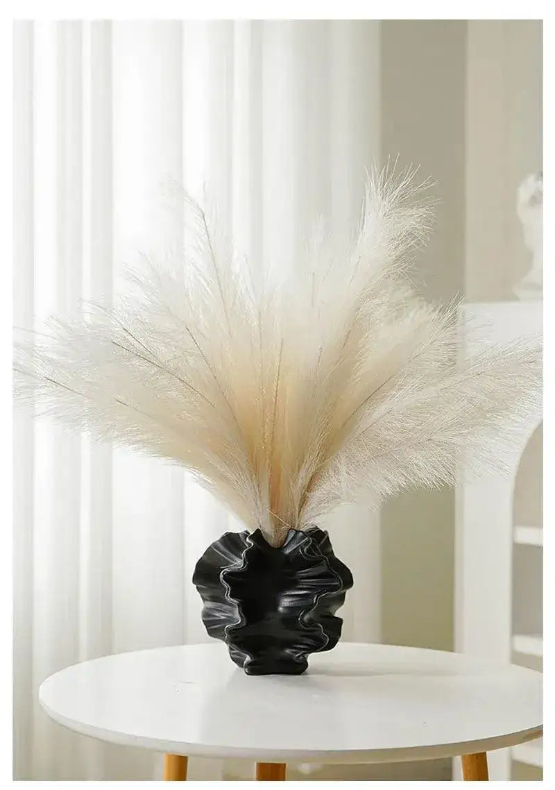 nordic-minimalist-art-coral-shape-vase-ceramic-flower-pampas-grass-pot-besontique-home-80636 - Besontique Home