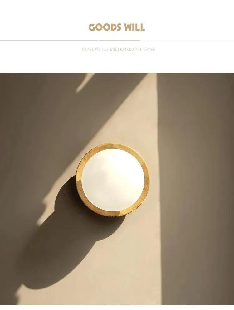 Nordic Retro Wooden Wall Lighting │ Modern LED Indoor Wall Sconces Lamp Light Bedroom Decor - Besontique Home