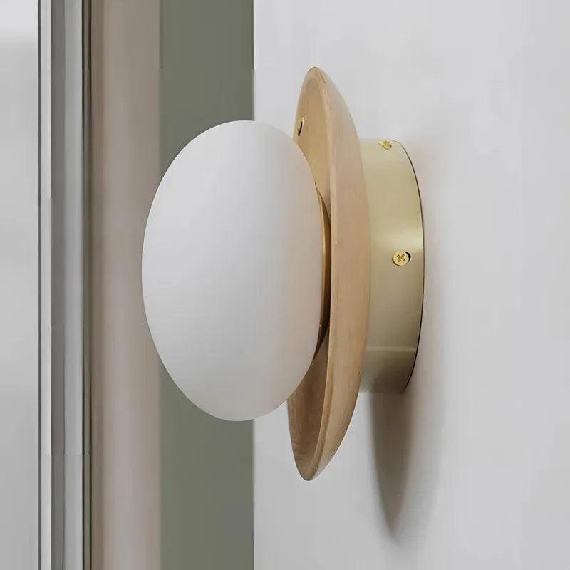 Nordic Retro Wooden Wall Lighting │ Modern LED Indoor Wall Sconces Lamp Light Bedroom Decor - Besontique Home