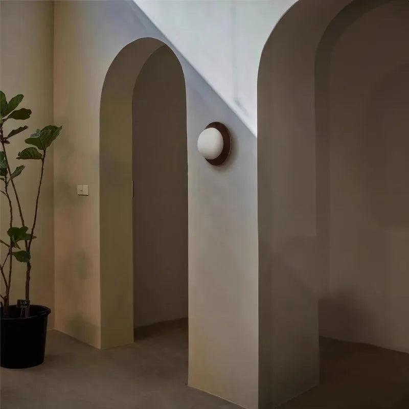 Nordic Retro Wooden Wall Lighting │ Modern LED Indoor Wall Sconces Lamp Light Bedroom Decor - Besontique Home